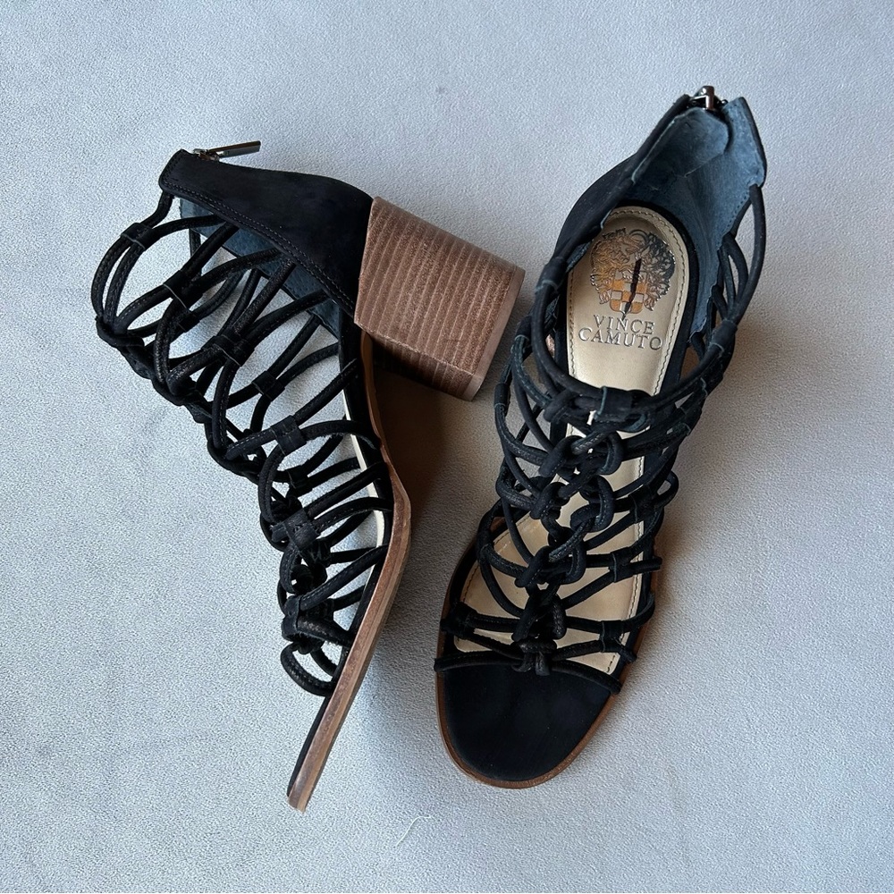 Vince Camuto ~ Karika ~ Women’s Size 8.5 ~ Black Leather